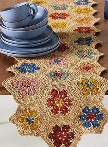 Anthropologie Jaona Raffia Table Runner